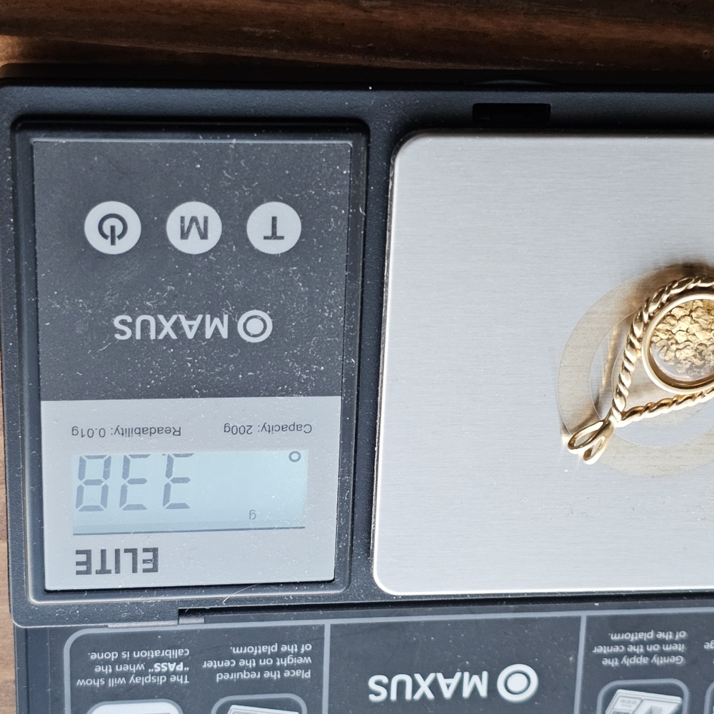 14k gold pendant with high karat gold inside. Back stamped 14k. More info in pic - Picture 5 of 5